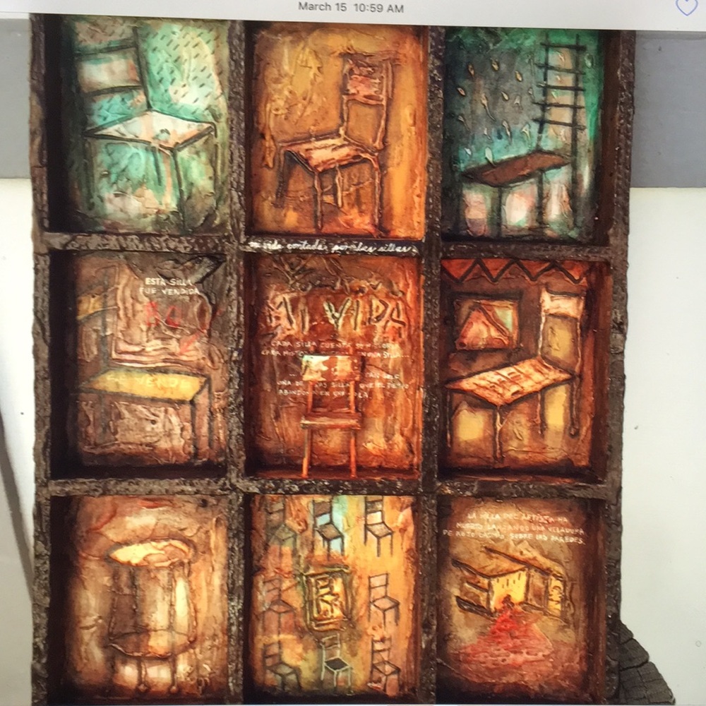 “My Life As Told by Chairs” art  from Cuba.